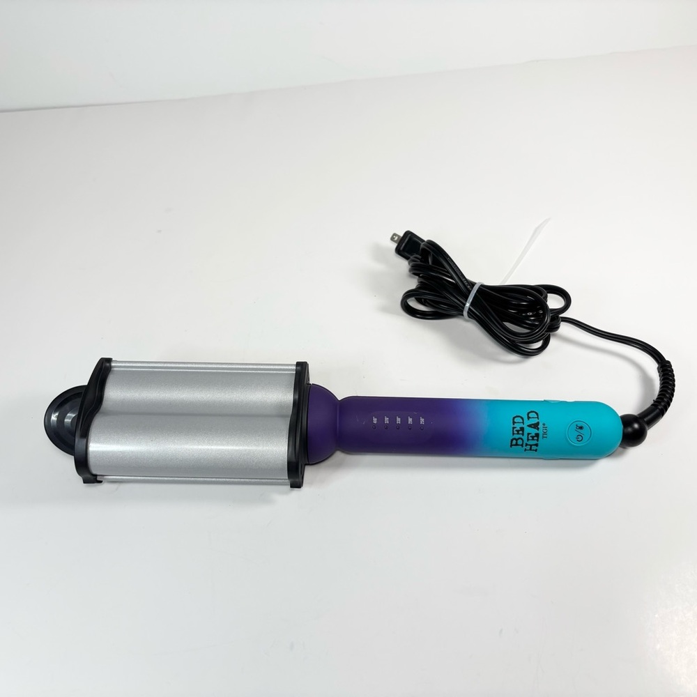 Bed Head TIGI Wave Artist‎ Curling Waving Iron 3 Waver Beach Hair Crimper Teal
